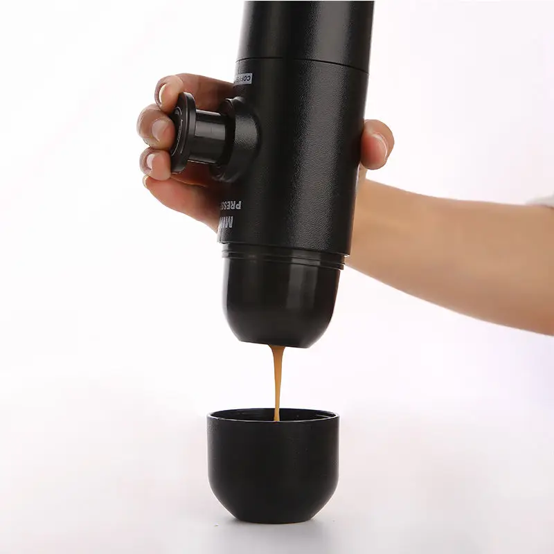 M&aacute;quina de caf&eacute; port&aacute;til con c&aacute;psula, molinillo de Espresso a presi&oacute;n Manual para exteriores, taza de caf&eacute; Manual para el hogar, Mini filtros de caf&eacute;-1