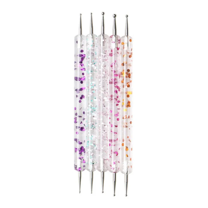 5 шт./лот 2 способа расставить комплекс инструмента рисунки на ногтях ручка Marbleizing