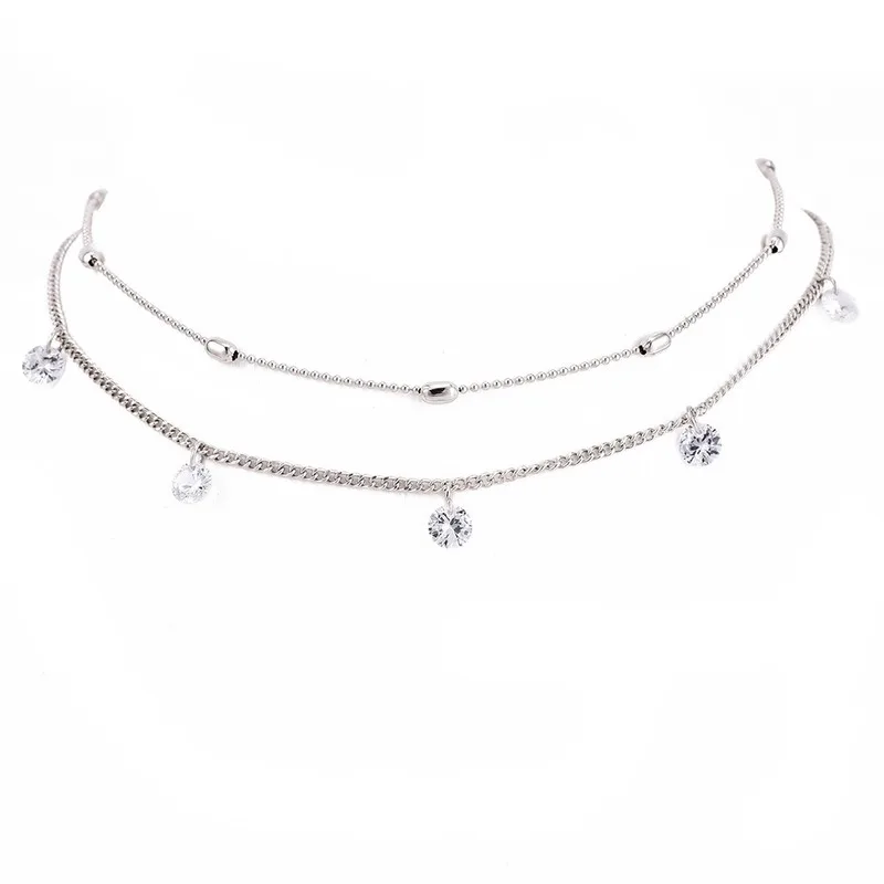 Ожерелье чокер HebeDeer с подвеской из искусственных кристаллов ювелирные изделия