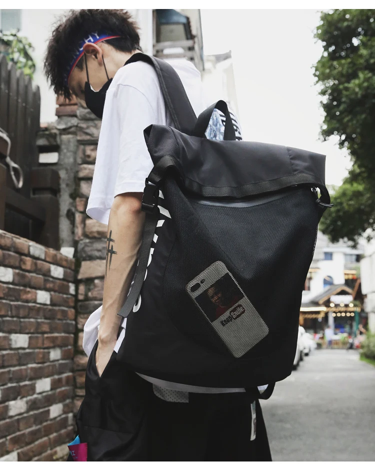 

BB015 Wild high school and university birthday department backpack tide brand canvas backpack