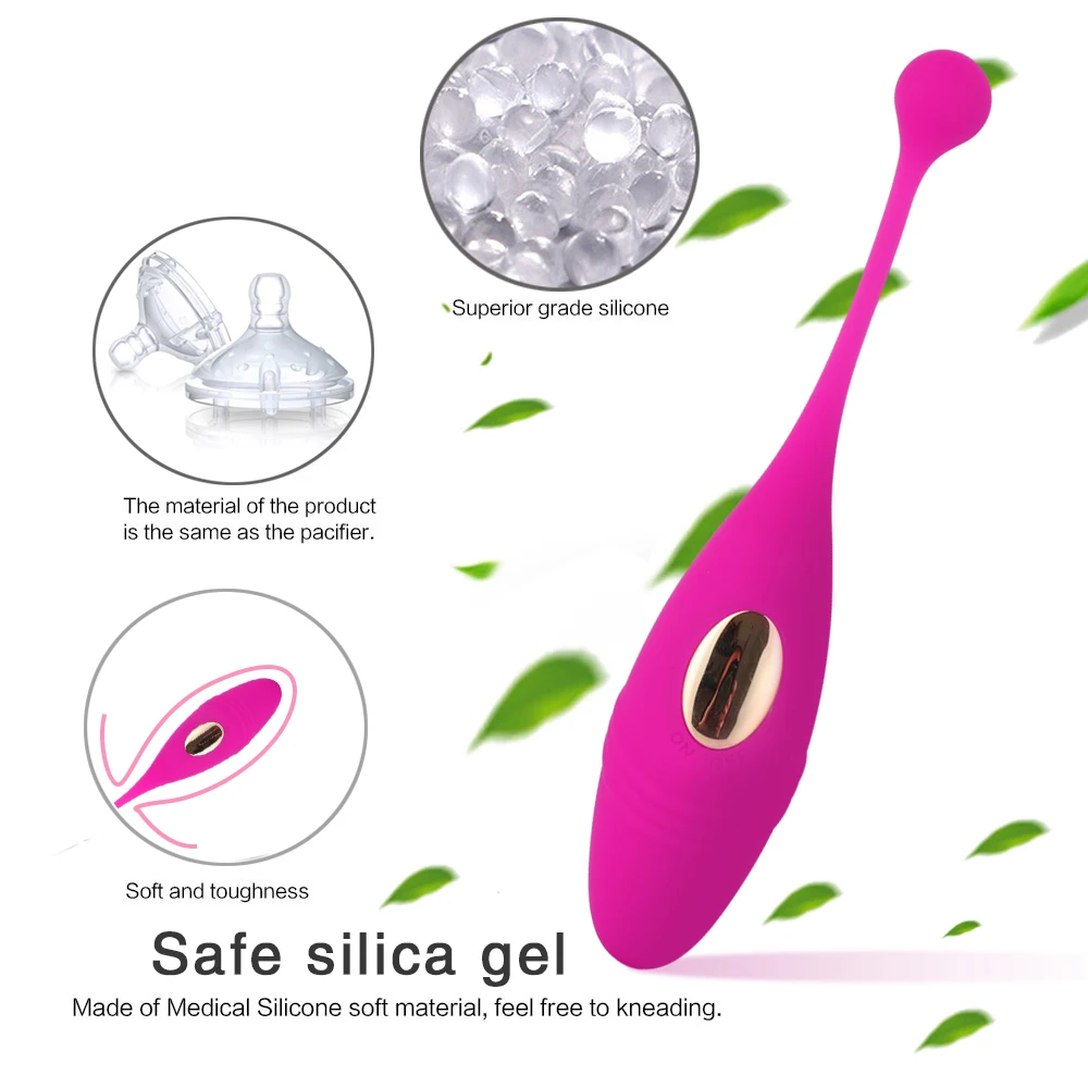 

10 Speed Silicone Bullet Jump Eggs Wireless Remote Control Vibrating Wearable Panties USB Rechargeable Kegel Massage Balls