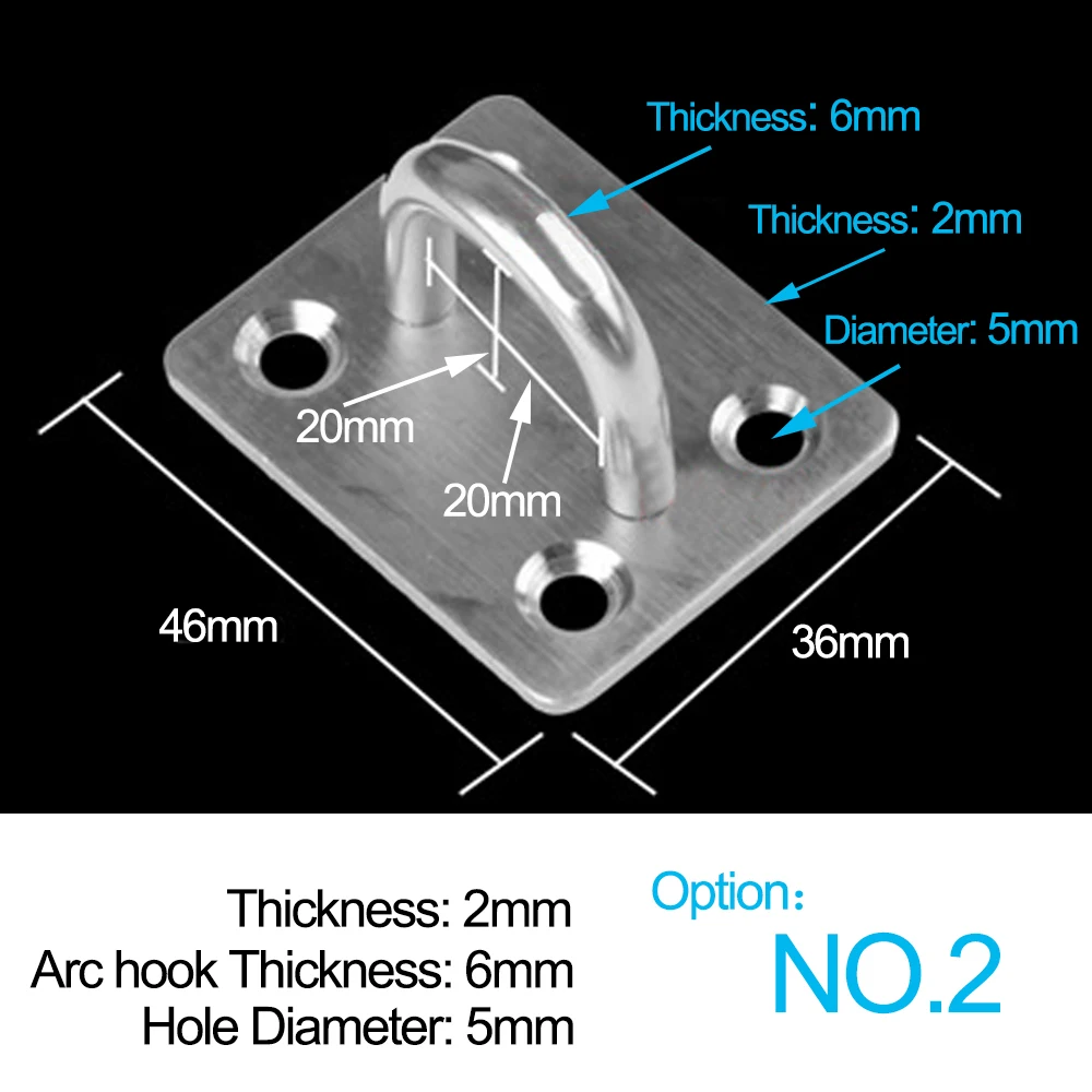 4 шт. U-образные потолочные крючки из нержавеющей стали | Обустройство дома