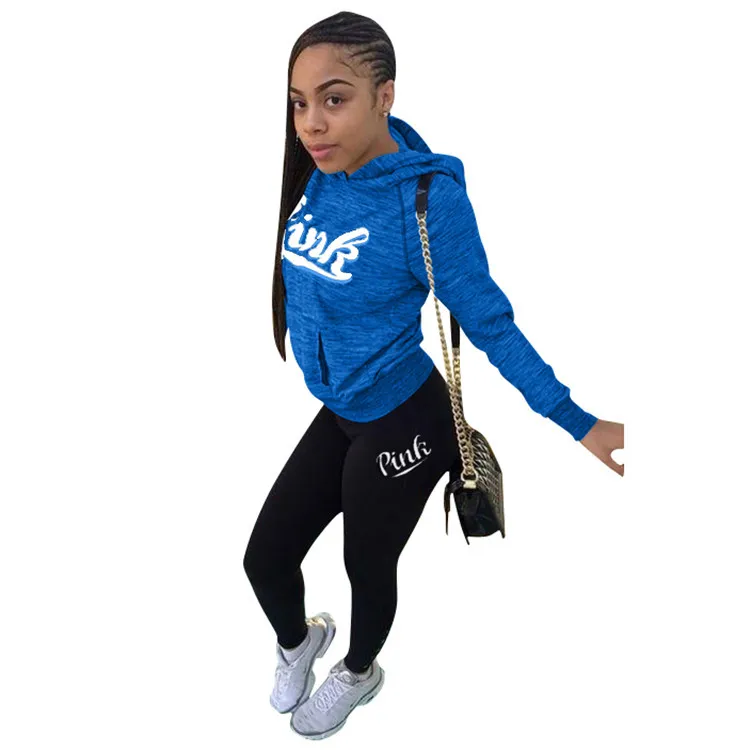 

Letter Pink 2021 Hot Sale New Design style Women Casual Clothing Sweatwear Sweet Sexy Fashion Soft Good Fabric cool soft P1043
