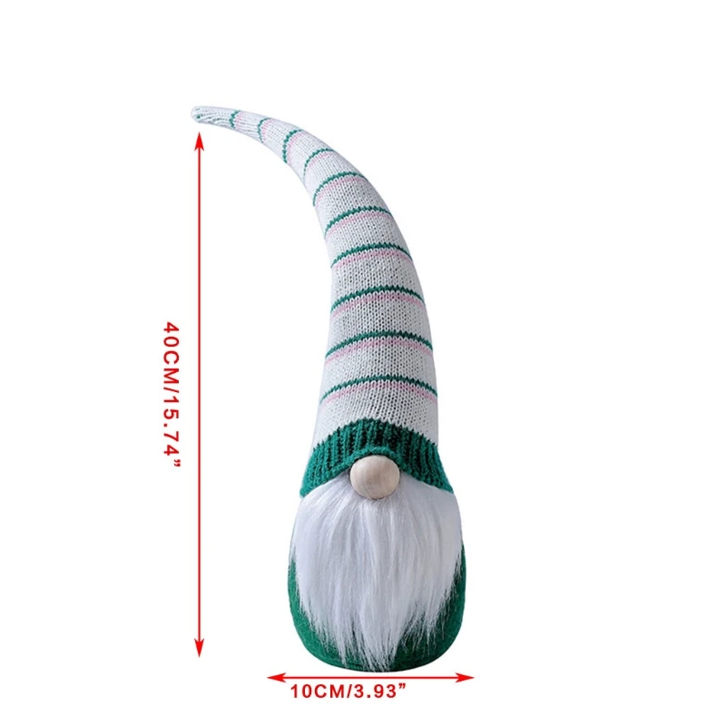 

50LB 3pcs Patrick's Day Gnome Clover Swedish Tomte Elf Christmas Decoration Ornaments Thanks Giving Day Gifts Farmhouse Kitchen