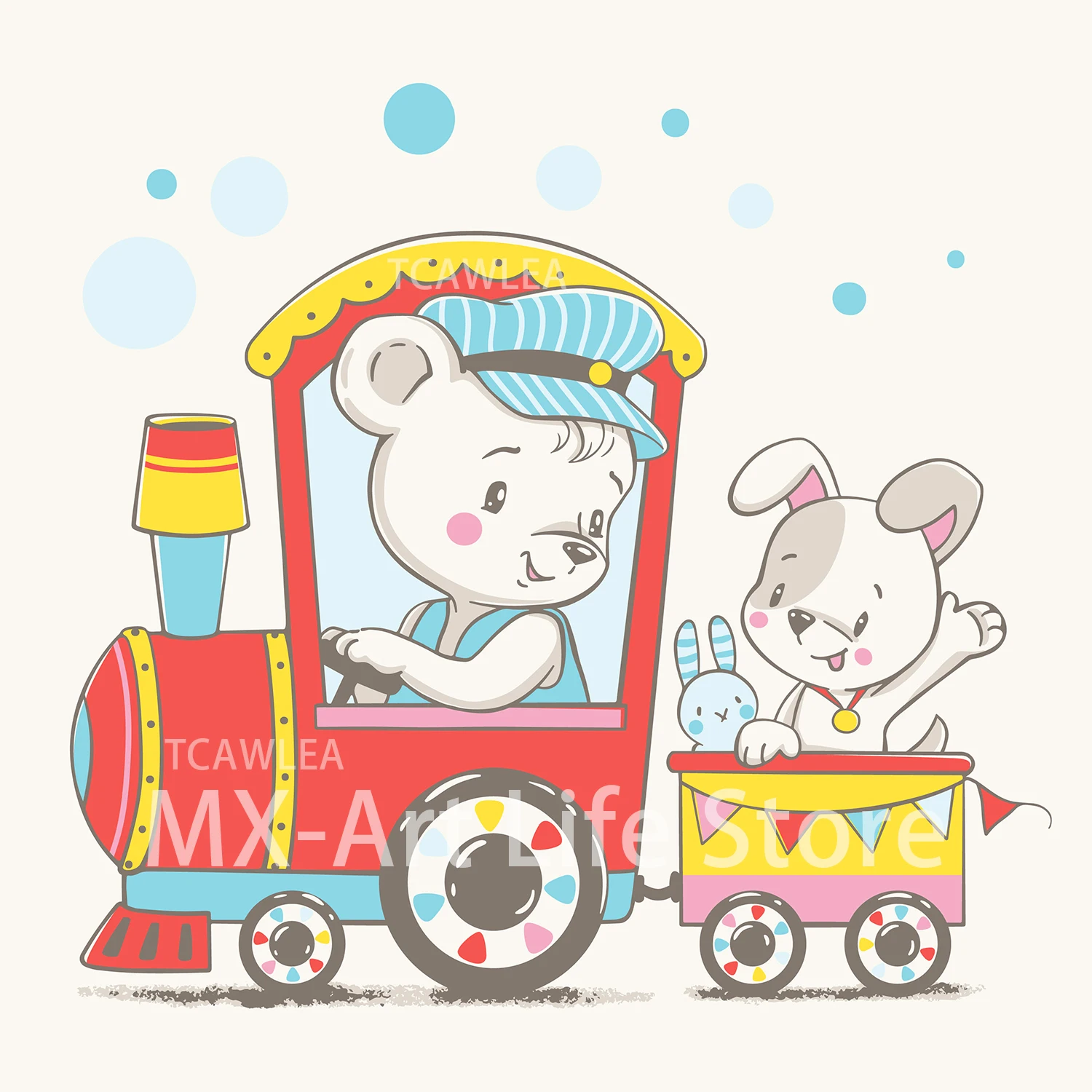 Поезд водитель Медведь металла резки штампы прекрасный кукла резка медведь с