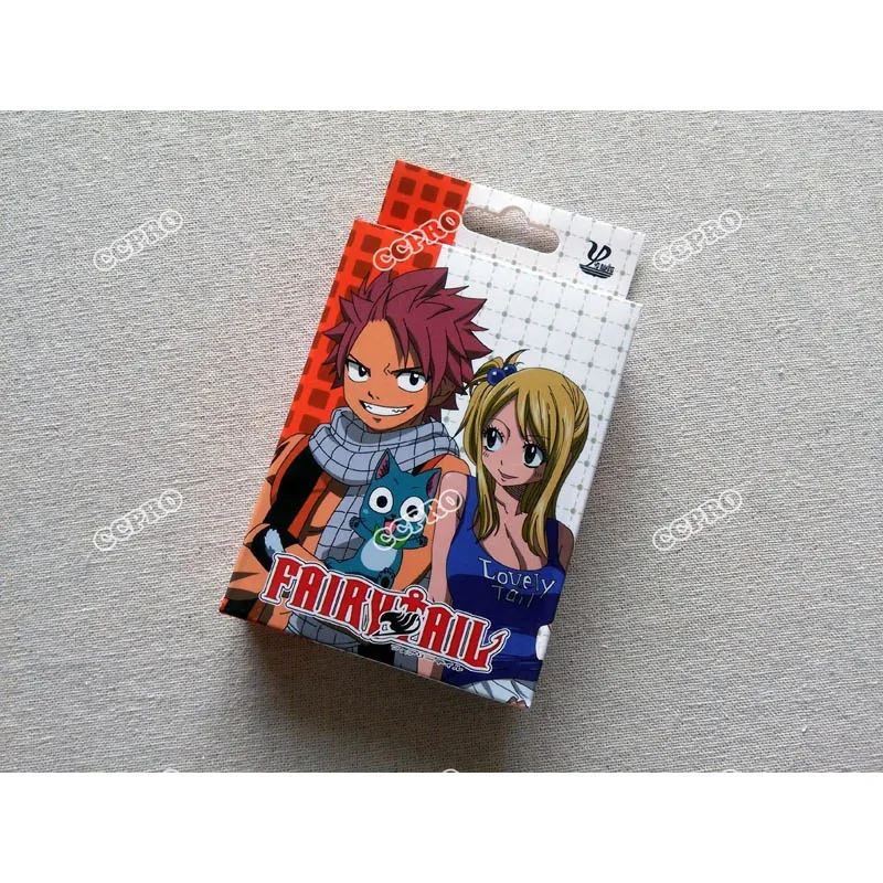 Аниме Fairy Tail Natsu и Люси карты для покера/настольные карточки/мост Косплэй