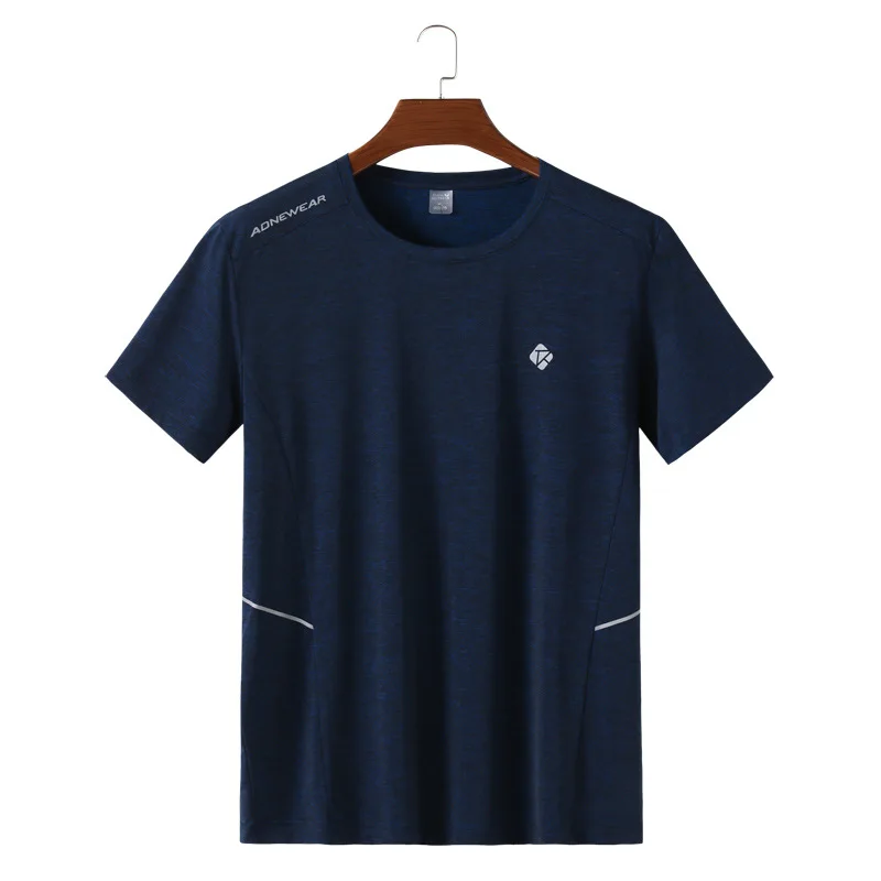 

Summer new men's fattening plus size outdoor leisure sports quick drying short sleeve men's fat round neck short sleeve T-shirt