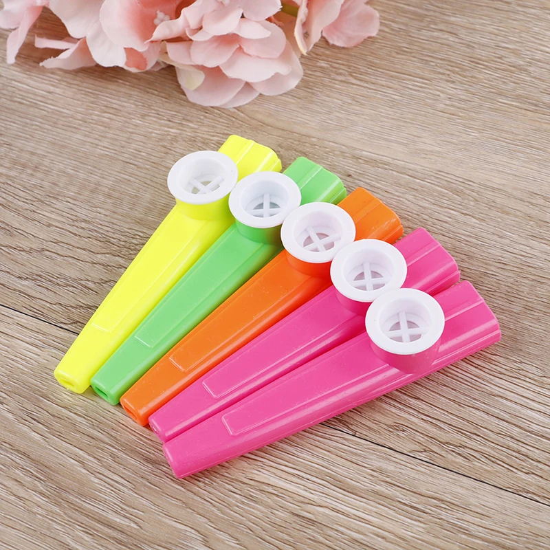 

5Pcs/lot Plastic Harmonica Mouth Flute Kids Children Party Gift Kid Musical Instrument 11cm Random Color