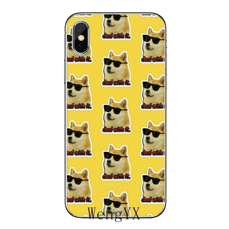 Прозрачный чехол для телефона с забавной милой собакой Doge meme Xiaomi Redmi Note 7 6 6A 5A 4 4A 3