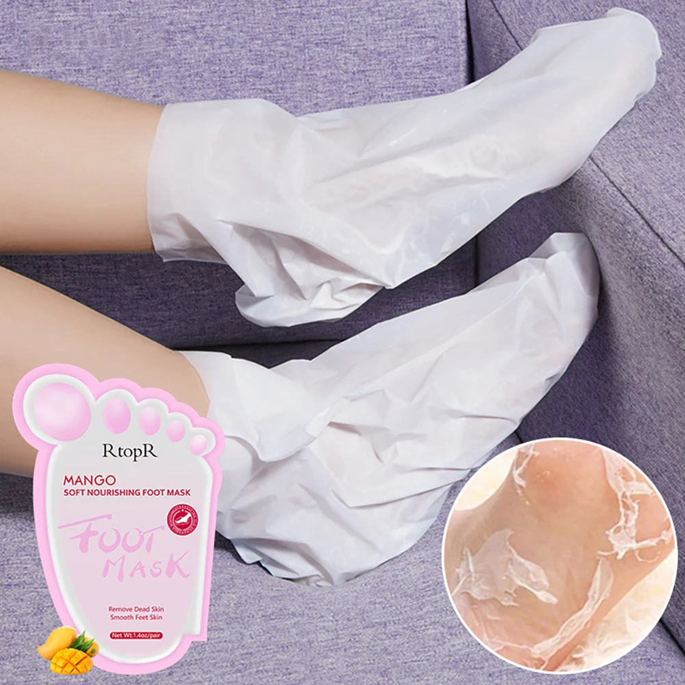 Мягкая питательная маска для ног манго увлажняющая антисухая удаляет