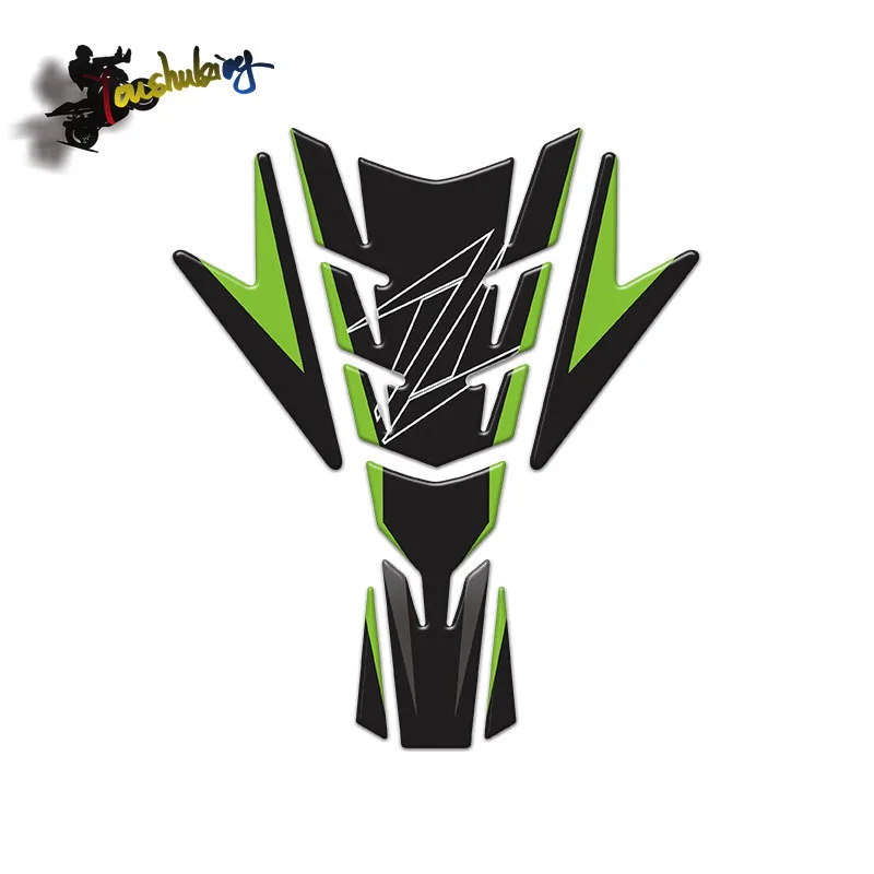 

3D Carbon Fiber Tank Gas Cap Pad Filler Cover Sticker Decals for Z1000 Z800 Z750 Z250