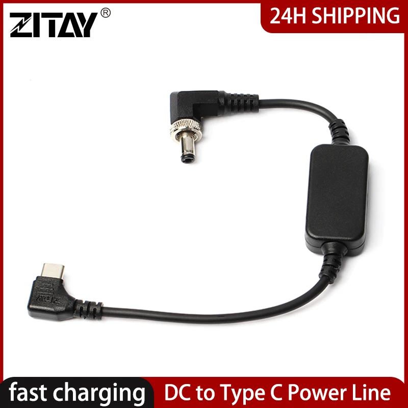 Cabo de Carga Cabo de Carregamento para Câmera dc para tipo c Zitay Carregador Rápido Macho 5.5x2.5mm Power Jack Extensão Adaptador Slr dc