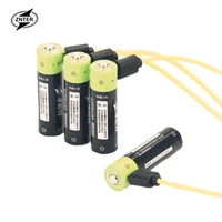 znter new battery 1 5v aa 1700mah li polymer lithium li ion rechargeable battery charging by micro usb cable batteria usb batter