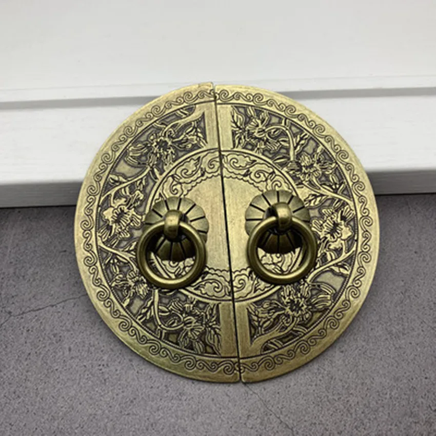 Китайская Ретро креативная мебель в резном стиле Античная дверная ручка
