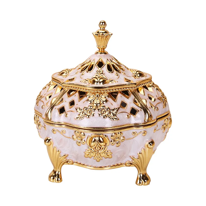 

Incense furnace metal household indoor incense doped antique European-style decoration plate incense stove creative Ansan large