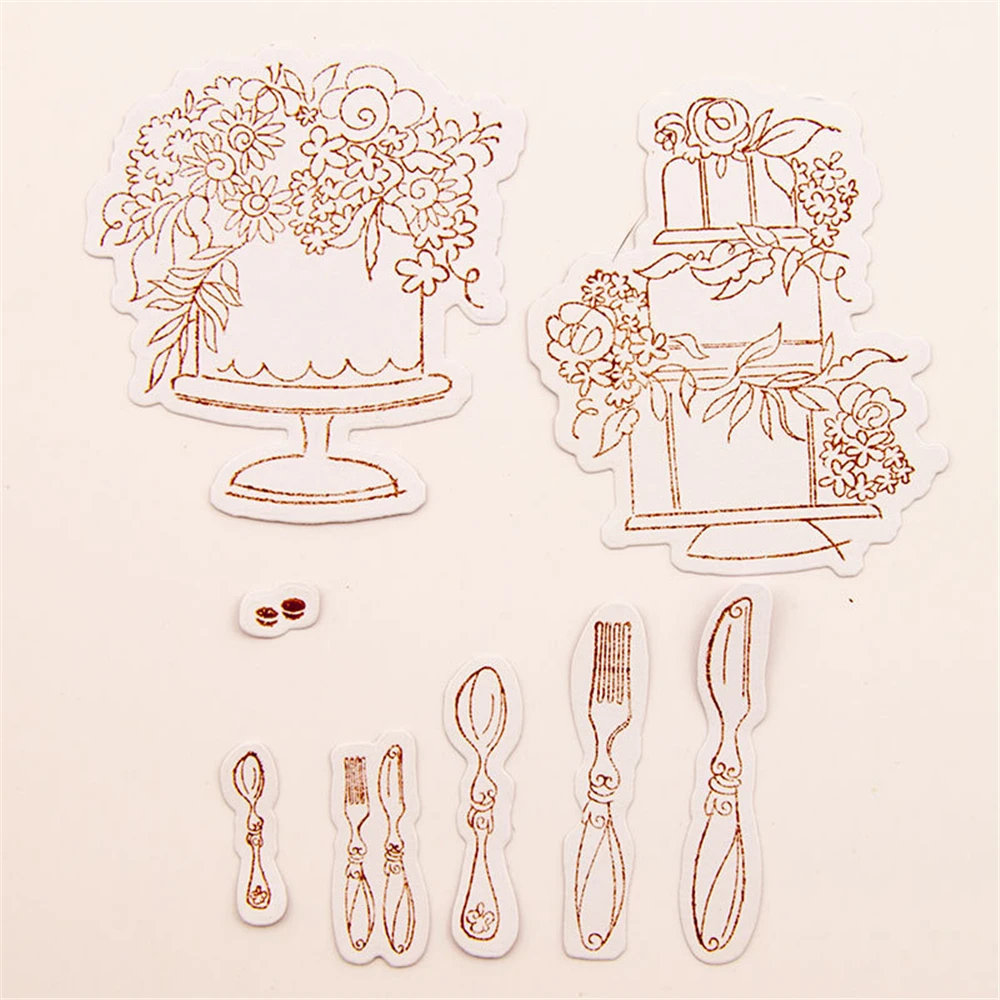 Набор металлических вырубных штампов и прозрачных новинка 2020 Рождественский