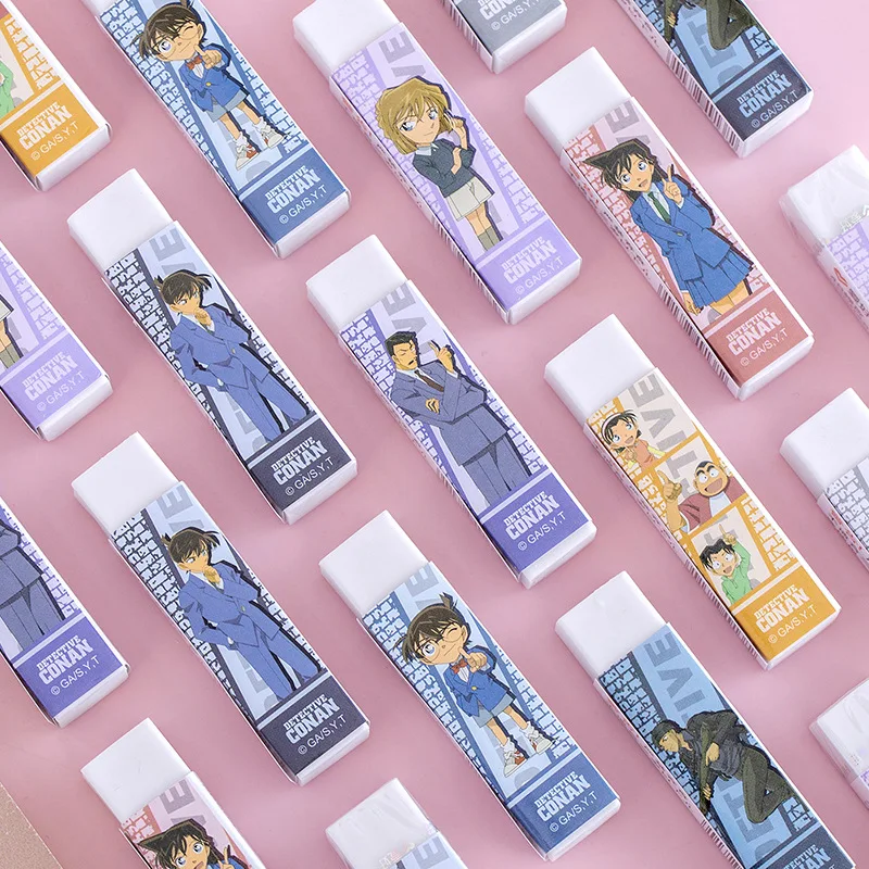 Creative Japanese Anime Cartoon Conan Series Eraser Wipe Clean Children's School Supplies Cute Stationery Prize Gifts Wholesale
