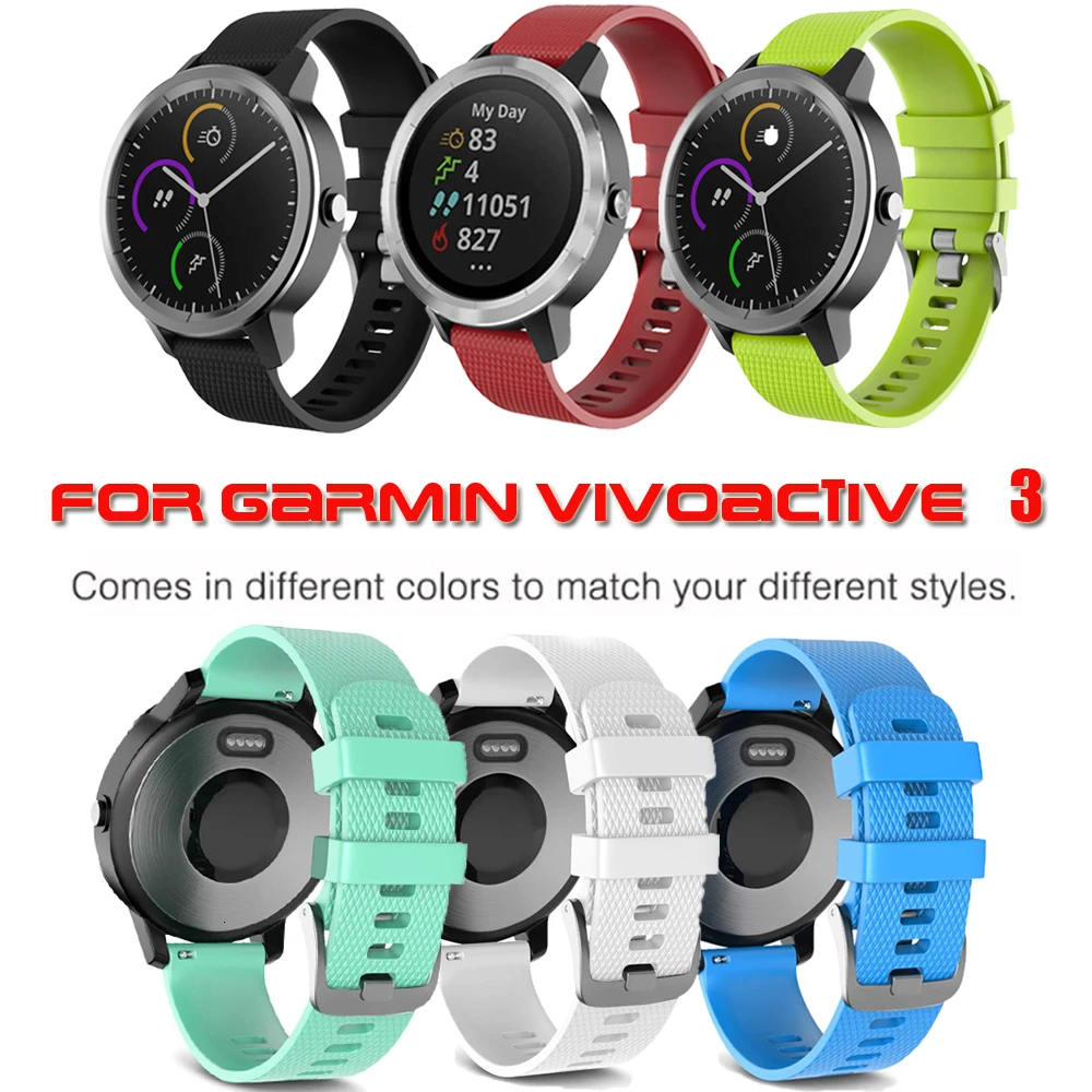 

Быстросъемный сменный ремешок для часов Garmin Vivoactive3 Vivomove HR Браслет аксессуары для Garmin Vivoactive3