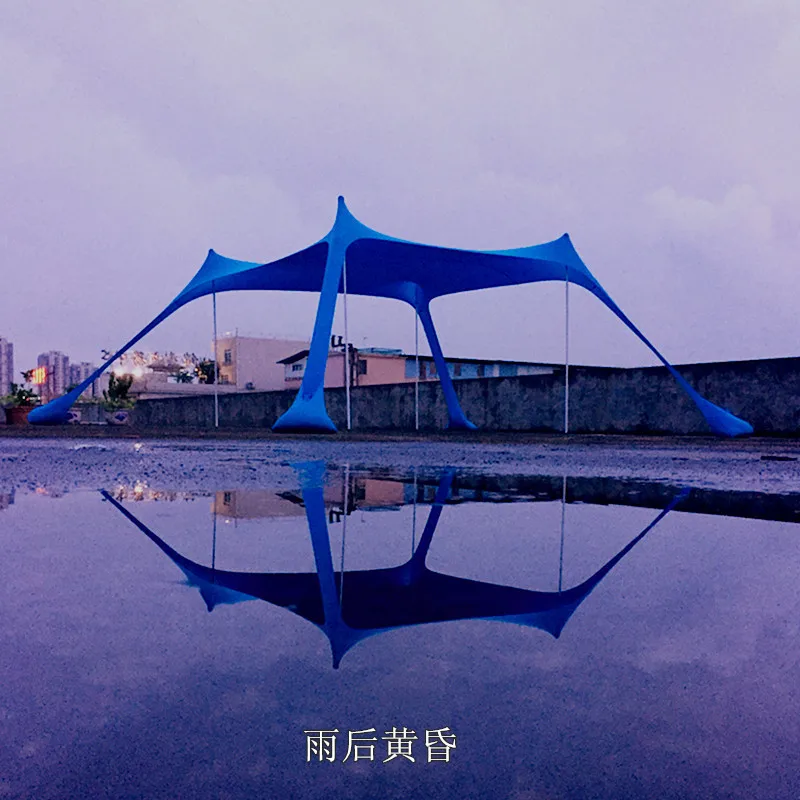 2019 новый пляжный навес от солнца тент с анкерным мешком песком 4 алюминиевых