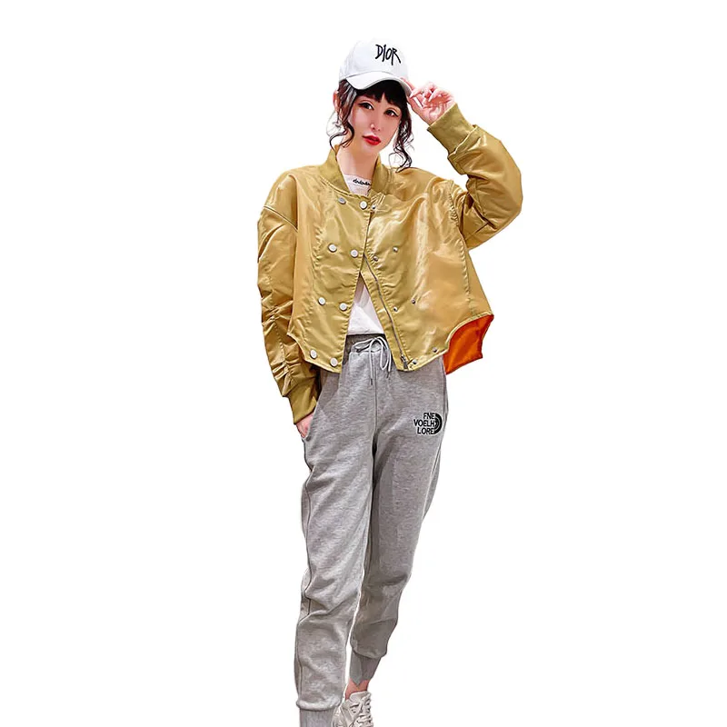Фото Новая женская одежда для весны и осени бейсбольная униформа в стиле High Street тонкая