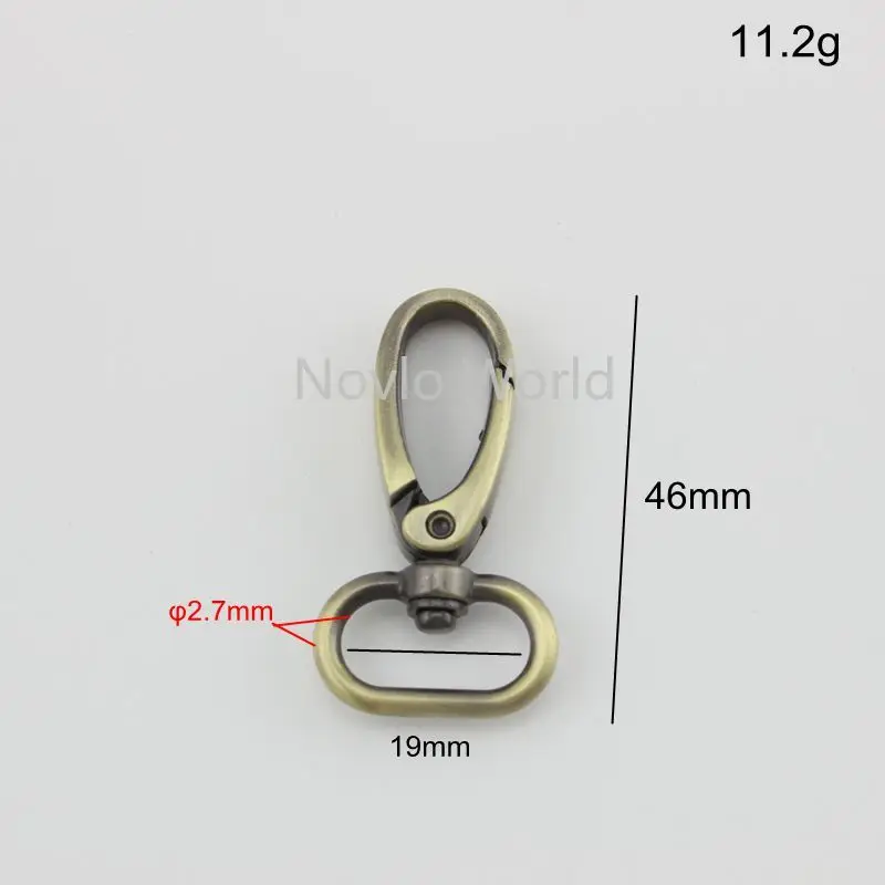 Мир Nolvo 5 20 100 шт. цветов 46*19 мм 3/4 &quotсумка застежки Поворотный замок карабин