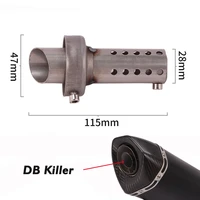 47x115 mm baffle db killer silencer removable for 51mm exhaust muffler pipe motorcycle end
