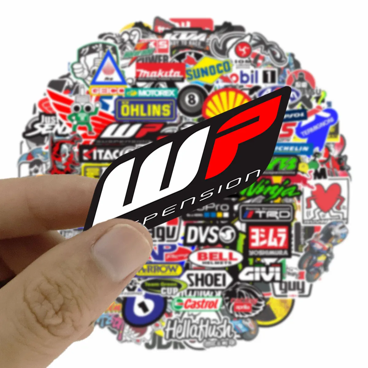 Случайные мотоциклетные наклейки набор аксессуаров для Yamaha Ktm Suzuki Kawasaki Honda Bmw Ducati