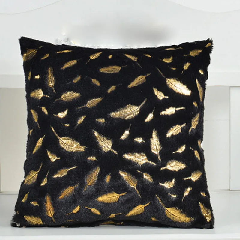 Плюшевый чехол для подушки меховая декоративная Мягкая Наволочка домашняя