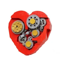 creative clockwork heart model small building block educational toy for children the best festival birthday gift