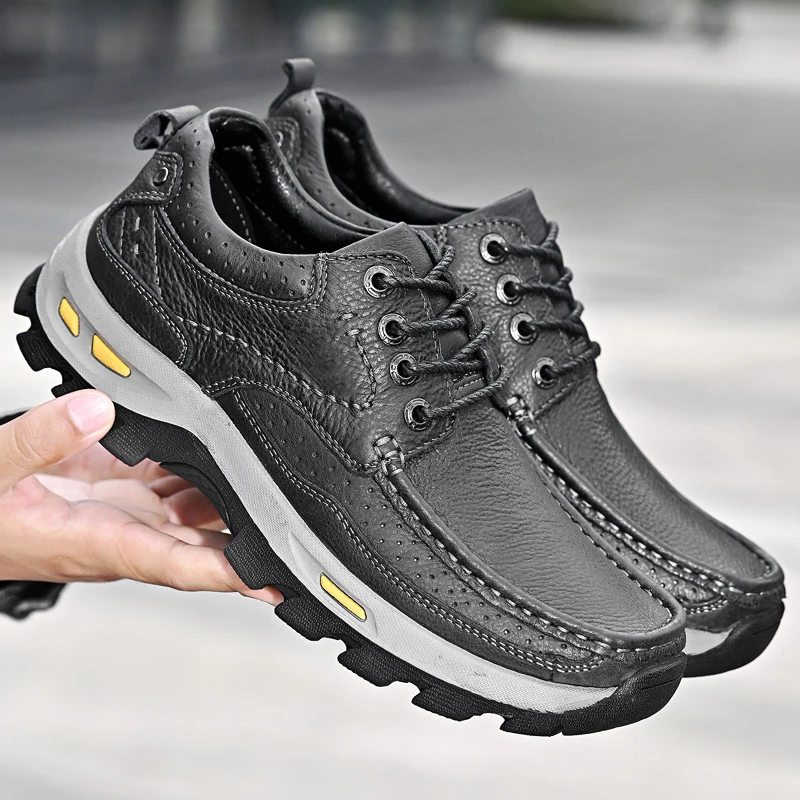 

Носки мужские из натуральной кожи, на шнуровке