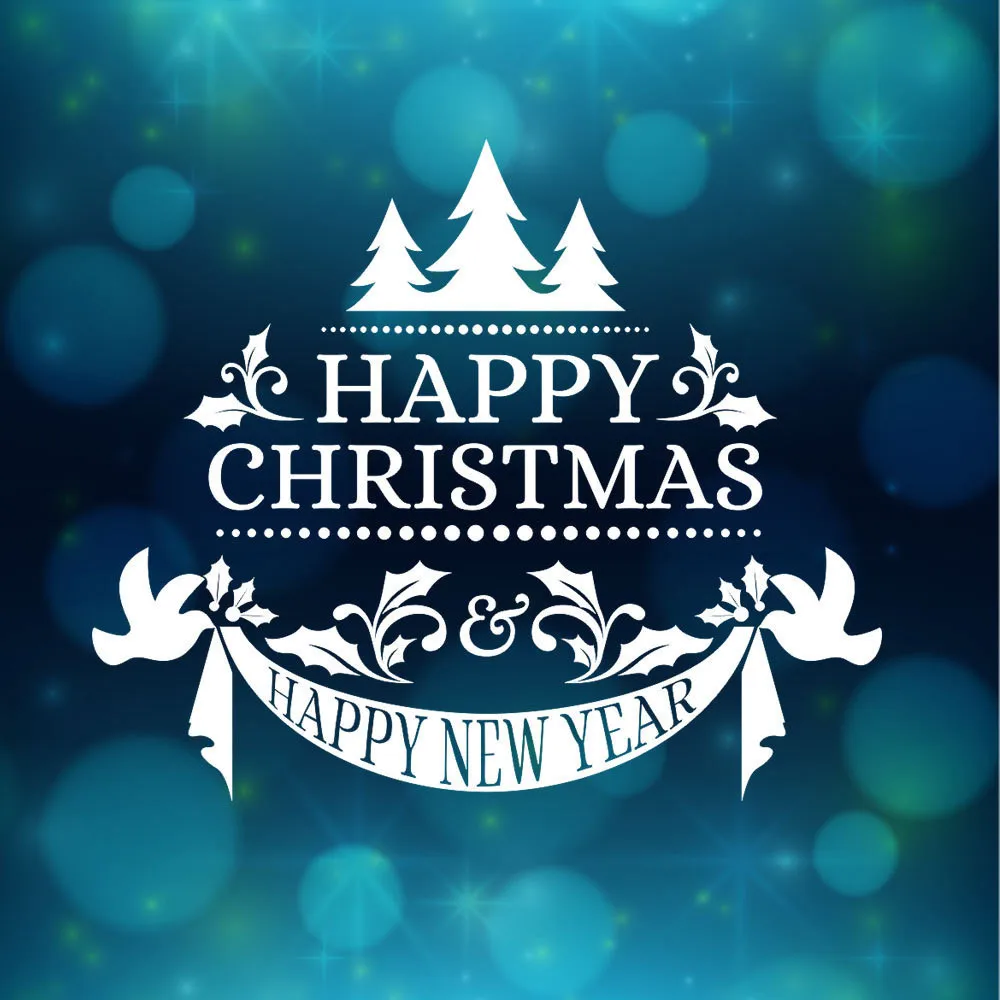 Счастливого Рождества Декор Рождественская елка буквы настенные Стикеры s