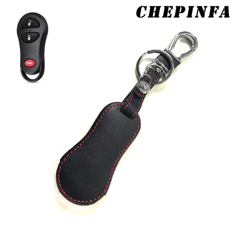 Кожаный чехол для ключей CHEPINFA Chrysler Voyager PT Cruiser Dodge Ram Dakota Durango Jeep Cherokee | Автомобили и