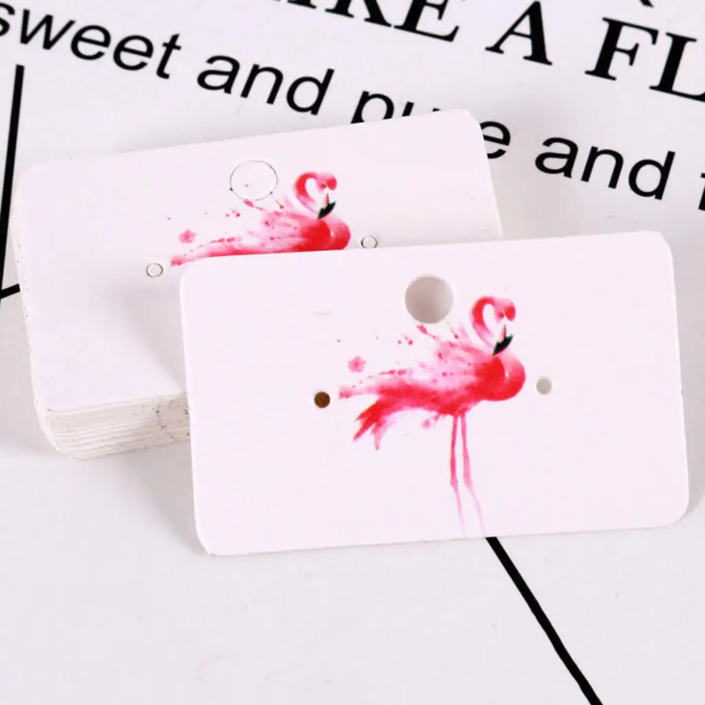 

100Pcs/Lot 50x30mm Professional Earring Ear Studs Holder Display Cards