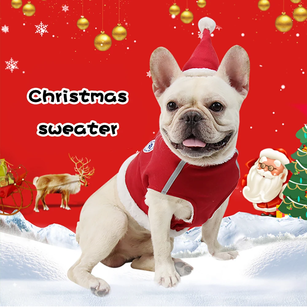 Одежда для собак Рождественский костюм милая мультяшная одежда маленьких