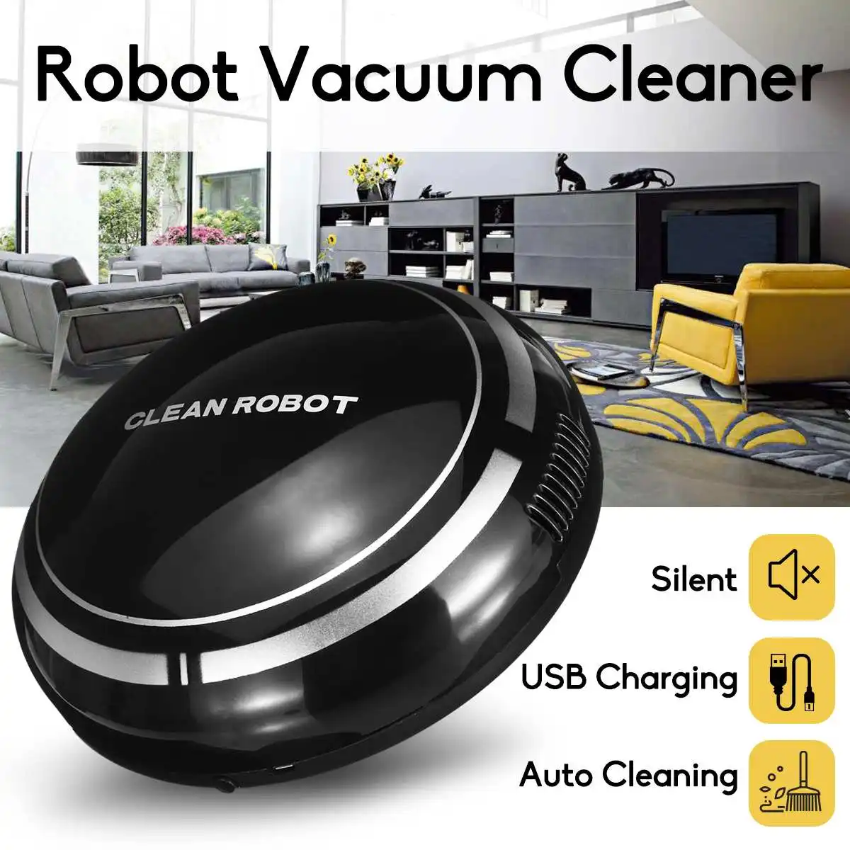 

Smart Robot Vacuum Cleaner Automatic Machine Intelligent Floor Sweeping Dust Catcher Carpet Cleaner For Home Automatic Cleaning