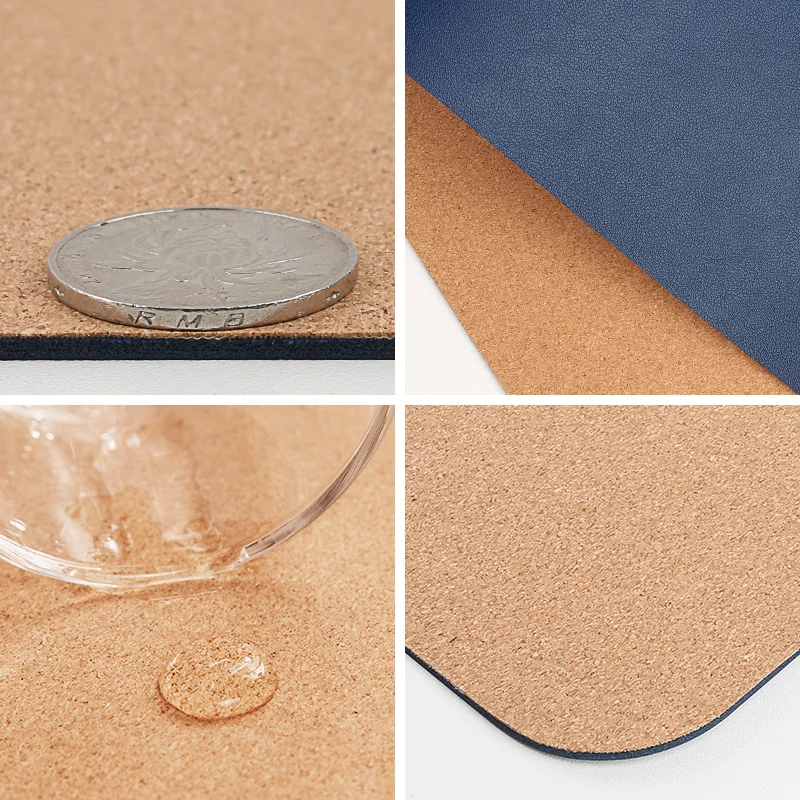 

Mouse Pad Desk Pad High-end Fashion Leather Double-sided Mouse Pad Waterproof Pad Mat Office Pad Computer Mat Pad Cork Double