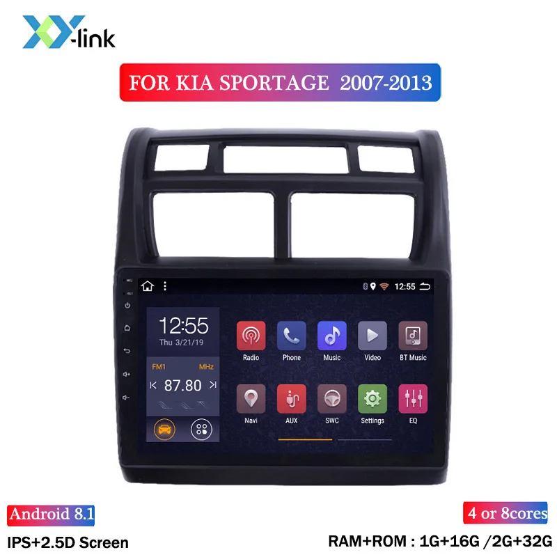 Автомобильный мультимедийный плеер для KIA на Android с 9 &quotэкраном GPS SPORTAGE 2007-2013 Bluetooth
