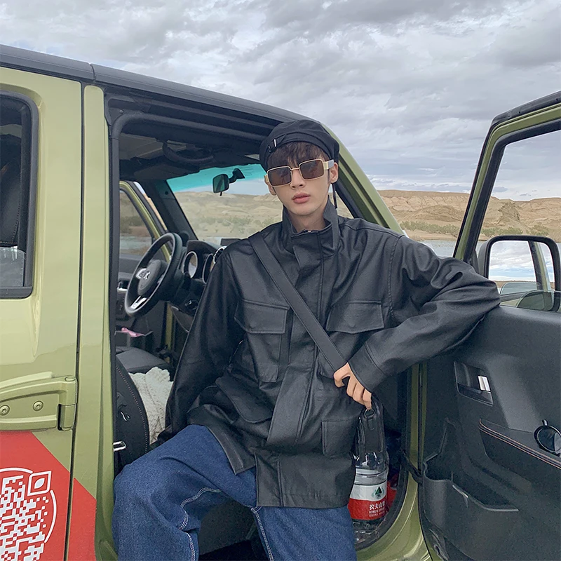 Мужская Корейская уличная одежда в японском стиле Винтажное модное повседневное