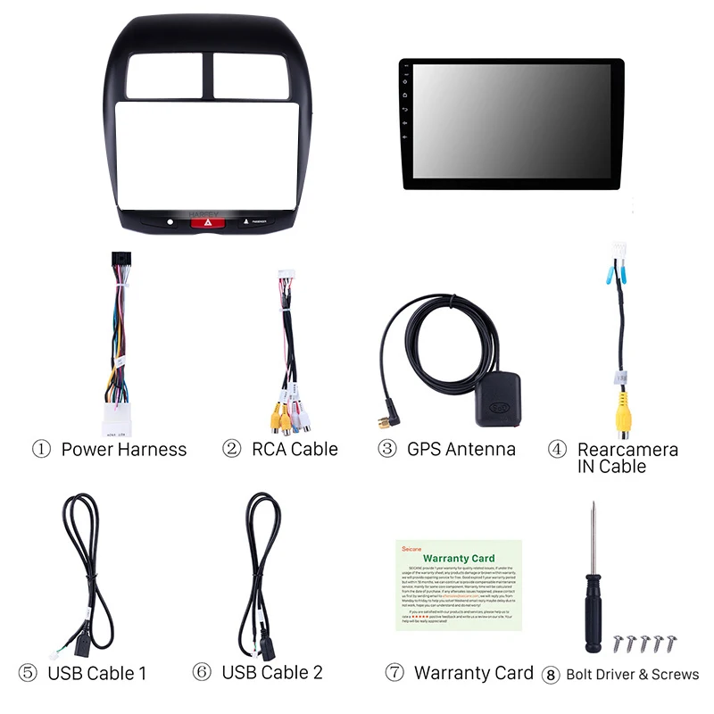 Harfey 1024*600 HD сенсорный экран 10 1 дюйма для Mitsubishi ASX Peugeot 4008 2010-2015 Android 9 0 GPS радио со
