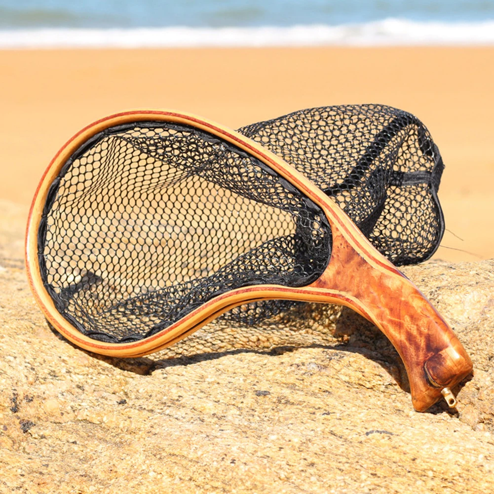 

Fishing Net Landing Net Catch And Release Net Fish Saver Nylon Mesh For Fly Fishing Trout Kayak Boat Stream Fishing Accessories