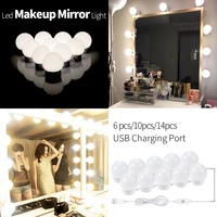 wenni usb led wall lamp led makeup light mirror vanity lamp led dressing table mirror bulb 12v hollywood cosmetic light dimmable