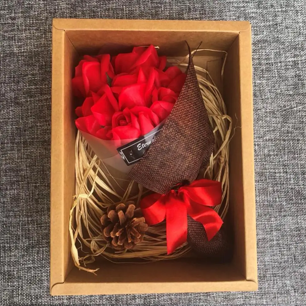 Box Scented Bath Body Petal Rose Flower Soap Wedding Decoration Gift Best Home Party decorations fast wholesale рождество | Дом и сад