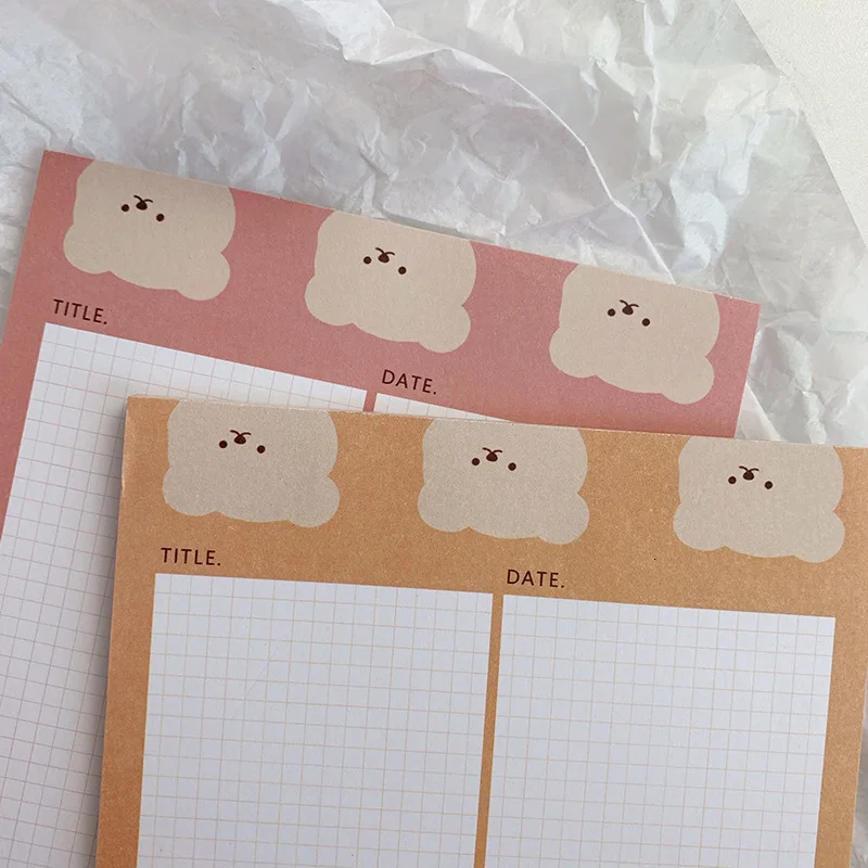 SIXONE 50 листов мультяшный милый медведь A5 блокнот для записей творческий ручная