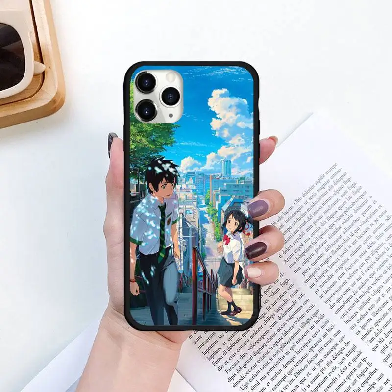 

Your Name anime manga Phone Cases for iPhone 11 12 pro XS MAX 8 7 6 6S Plus X 5S SE 2020 XR Luxury brand shell funda coque