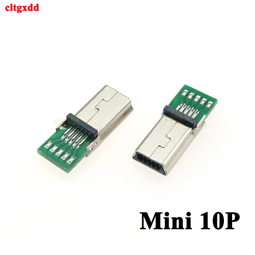 1 5 шт. Micro Mini USB штекер 10 Pin PCB разъем плоский адаптер для MP3 MP4 разъем|Соединители| |