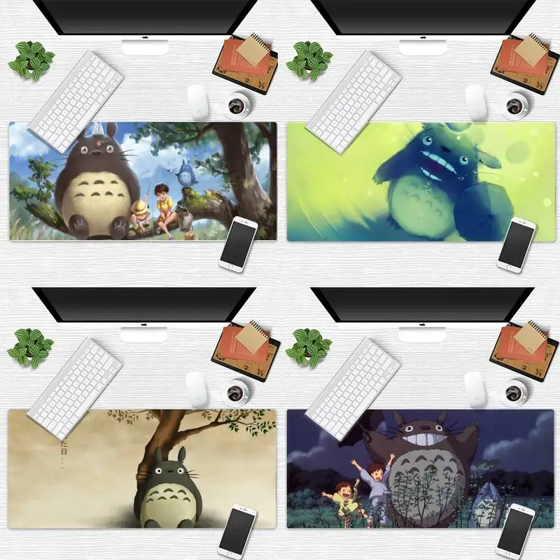 

Милый коврик для клавиатуры в стиле аниме Мой сосед Тоторо, игровой коврик для мыши, настольный игровой большой коврик для мыши в офисе, Неск...