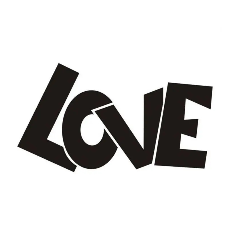 Высокое Качество любовник любовь черный резной стикер на стену самоклеющиеся