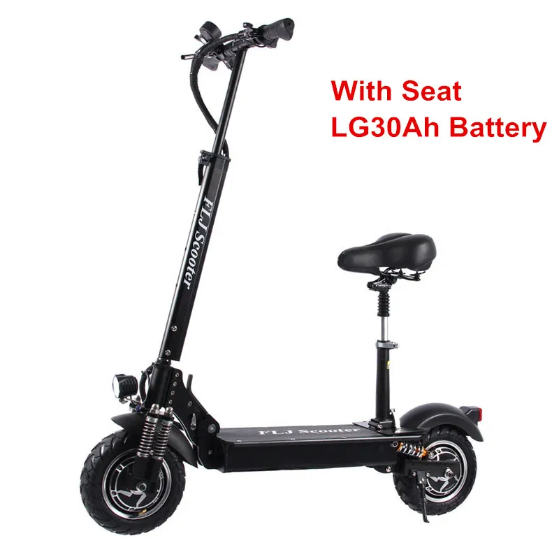 LG 30Ah With Seat FLJ электрический самокат с мотором 52 в/2400 Вт Мощный самокат складной электрический самокат - Цвет: LG 30Ah With Seat