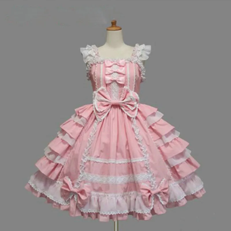 

Hot Sale Princess Girl Dress Halloween Victorian Gothic Lolita Dress Cosplay Costume Layered Women Dresses Party Maid Dress