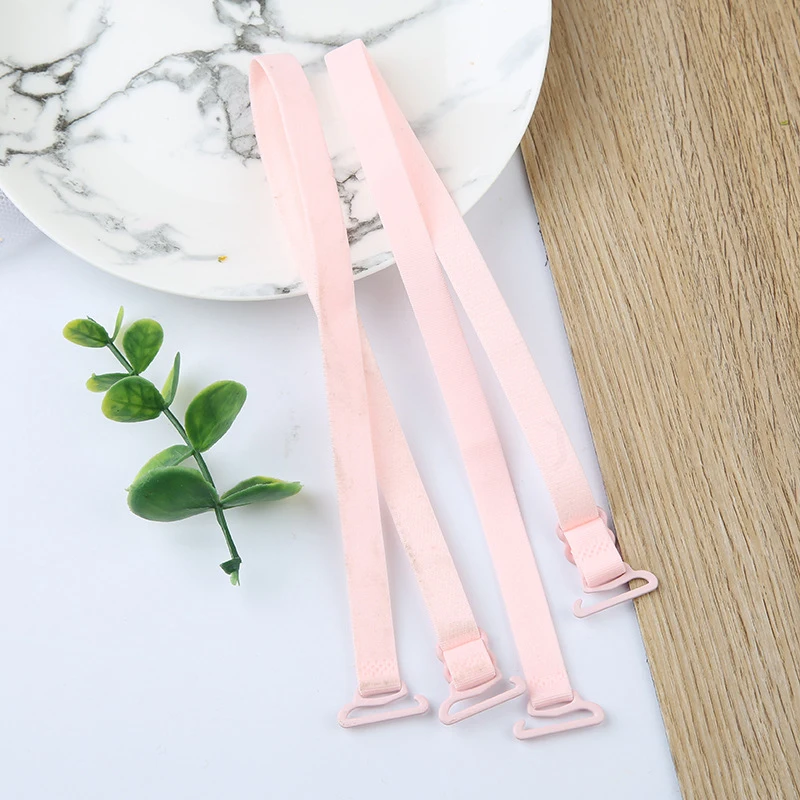 

Women's Slip Resistant Bra Straps Ladies Lingerie Solid Color Double Shoulder Elastic Brassiere Lady Bra Strap Accessories